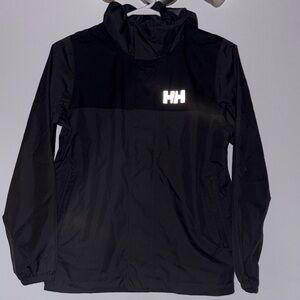 Helly Hansen black shell Jacket with Logo size 12